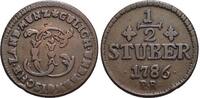Jülich-Berg CU-1/2 Stüber 1 Karl Theodor von Pfalz-Sulzbach 1742-1799. -