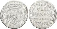 Hessen-Kassel 1/8 Taler Karl 1670-1730. -