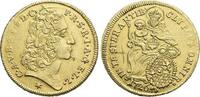 Bayern Gold-1/2 Karolin Karl Albrecht 1726-1745. -