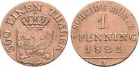 Brandenburg-Preussen CU-Pfennig 1821 A Friedrich Wilhelm III. 1797-1840.... 56.65 US$  +  28.91 US$ shipping