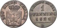 Brandenburg-Preussen CU-Pfennig 1821 D Friedrich Wilhelm III. 1797-1840.... 28.91 US$  +  28.91 US$ shipping