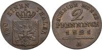 Brandenburg-Preussen CU-2 Pfennig 1821 A Friedrich Wilhelm III. 1797-184... 79.78 US$  +  28.91 US$ shipping