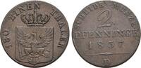 Brandenburg-Preussen CU-2 Pfennig 1837 D Friedrich Wilhelm III. 1797-184... 91.34 US$  +  28.91 US$ shipping