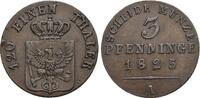 Brandenburg-Preussen CU-3 Pfennig 1825 A Friedrich Wilhelm III. 1797-184... 149.15 US$  +  28.91 US$ shipping