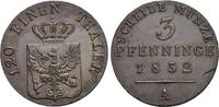 Brandenburg-Preussen CU-3 Pfennig 1832 A Friedrich Wilhelm III. 1797-184... 68.22 US$  +  28.91 US$ shipping