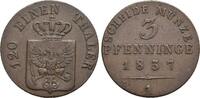 Brandenburg-Preussen CU-3 Pfennig 1837 A Friedrich Wilhelm III. 1797-184... 40.47 US$  +  28.91 US$ shipping