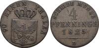 Brandenburg-Preussen CU-4 Pfennig 1825 D Friedrich Wilhelm III. 1797-184... 79.78 US$  +  28.91 US$ shipping