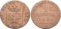 Brandenburg-Preussen CU-4 Pfennig 1836 D Friedrich Wilhelm III. 1797-184... 149.15 US$  +  28.91 US$ shipping