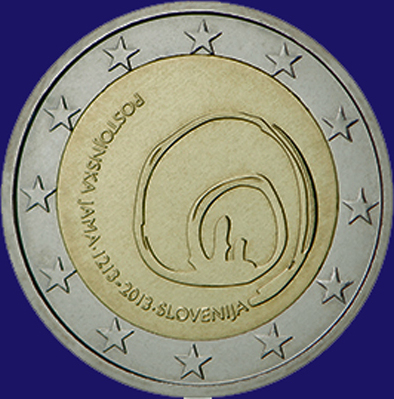 2 € Slovénie 2013 Postojna