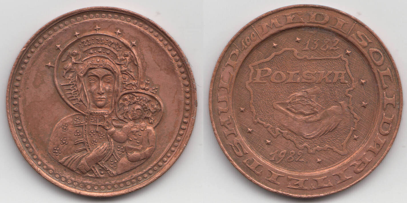 België 100 Medi 1382 / 1982 Solidariteitshulp Polska Unc | MA-Shops