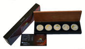 Australië 5x 1 Dollar Discover Australia The Dreaming Series -