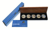 Australië 5x 1 Dollar Discover Australia The Dreaming Series -