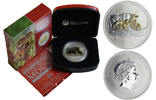 Australië 1 Dollar Lunar II Year of the Rat Gilded -
