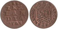 Duit 1727 Nederland / Zeeland Republiek 1581-1795 Dubbelslag ss