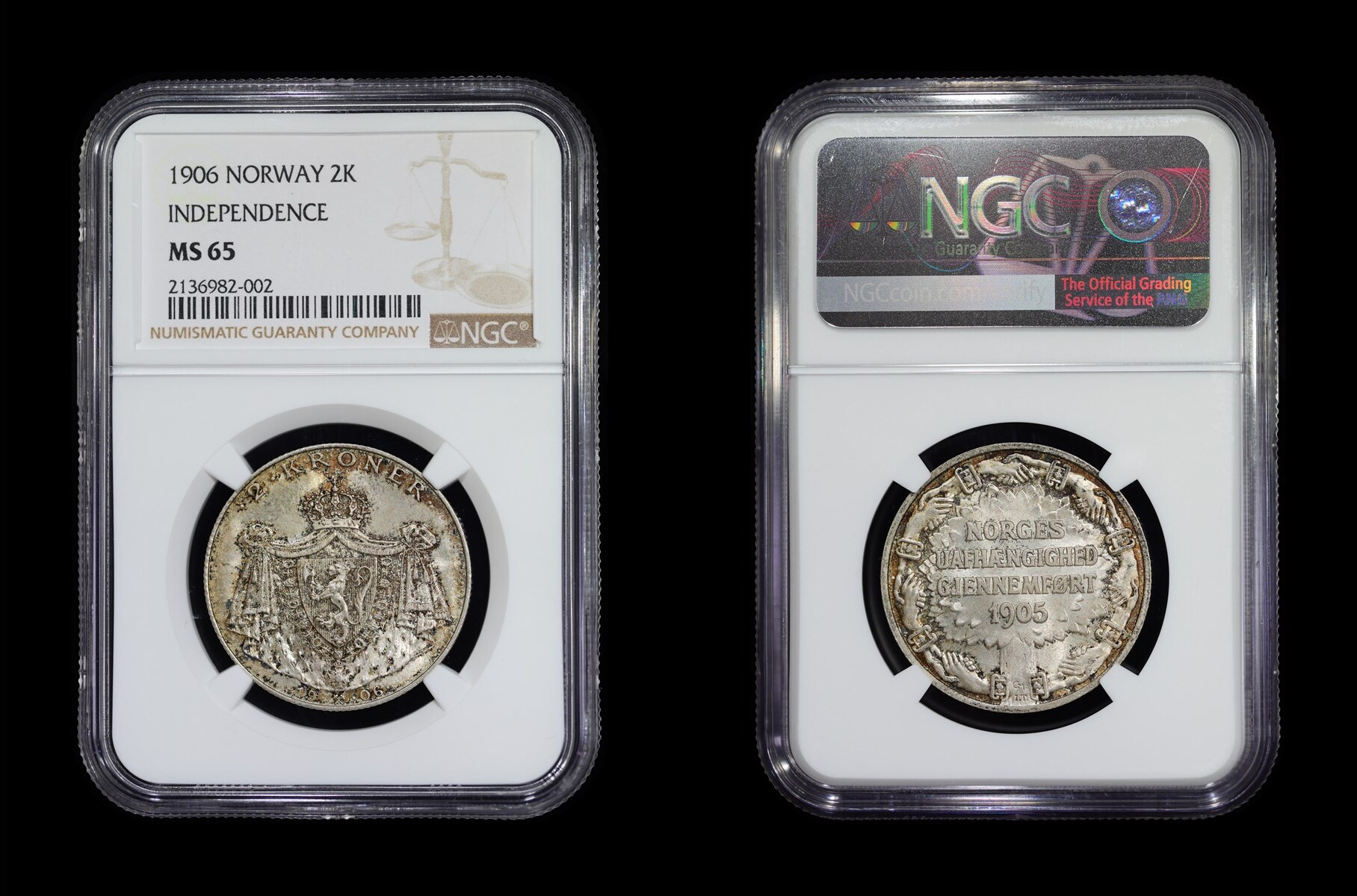 Mynter 2 Kroner 1906 NGC MS65 | MA-Shops