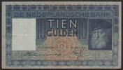 Sedler 10 Gulden Nederland 1937 VF+ -