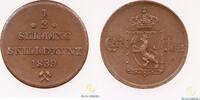 Mynter 1/2 Skilling 1839 Norge Kv 01 118.79 US$  +  19.80 US$ shipping