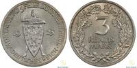 Mynter 3 Mark Germany  1925-A Kv UNC  118.79 US$  +  19.80 US$ shipping
