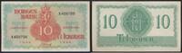 10 Kroner 1944 X Sedler London Kv g1+ (XF(AU)