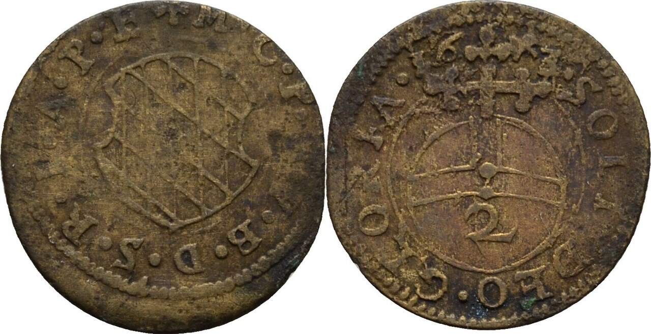 Bayern München 1/2 Batzen 1623 ? Maximilian I., 1598-1651 VF | MA-Shops