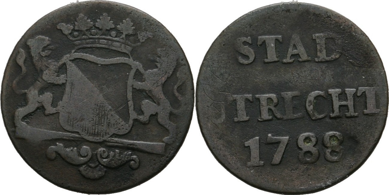 1788. Монета 1788 Utrecht stad. Монеты Stokgolm stads. Дуит, 1788. Гелдерланд.