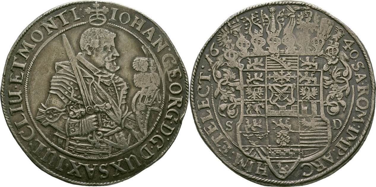 Талер Мансфельд Кристиан Фридрих 1663