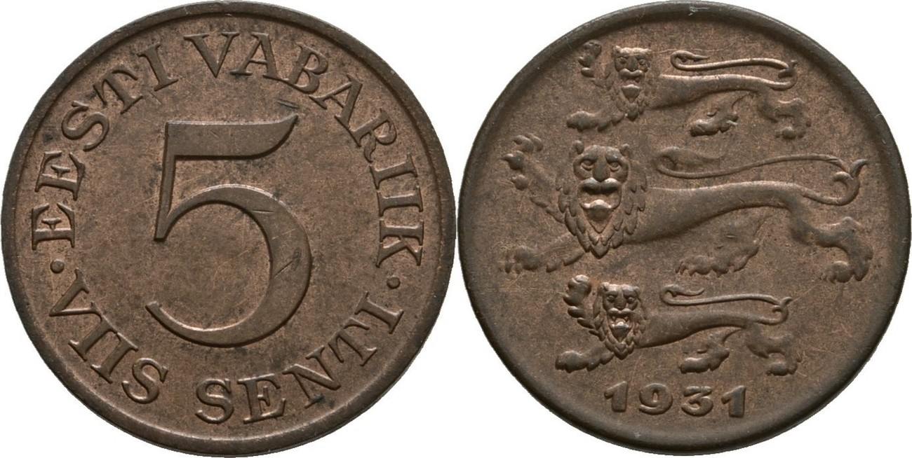 5 senti 1931 estland ef