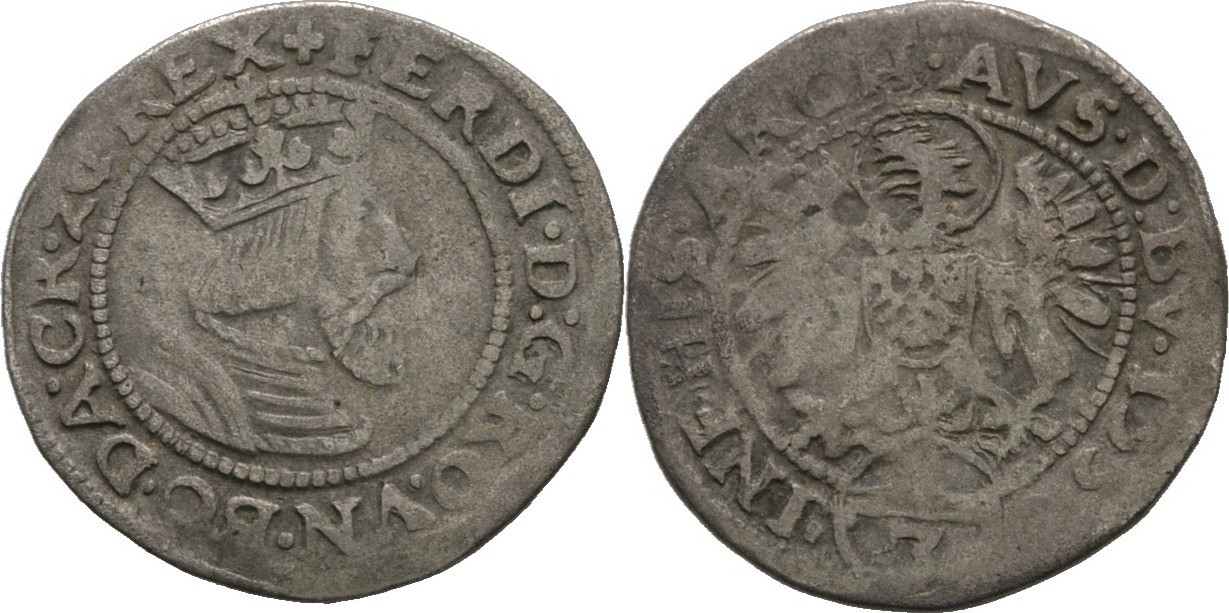 RDR Tirol Hall 3 Kreuzer 1556 Ferdinand I., 1526-1564 VF | MA-Shops