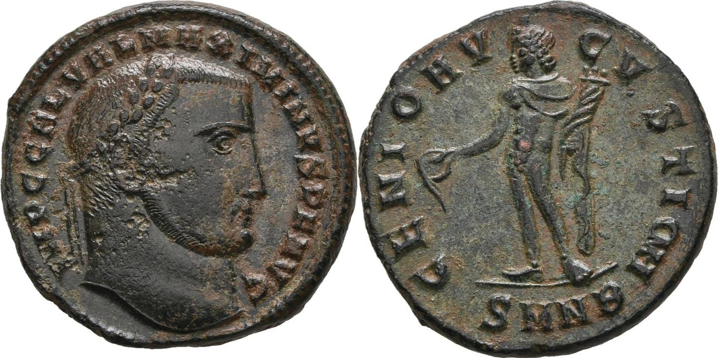 RÖMISCHE KAISERZEIT Nicomedia Follis 310-311 Maximinus II Daia, as ...