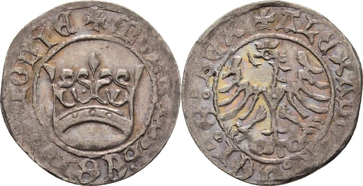 Polen 1/2 Groschen 1501-1506 Alexander, 150-1506 VF | MA-Shops