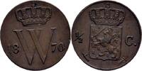 Niederlande 1/2 Cent Wilhelm III., 1849-1890 -