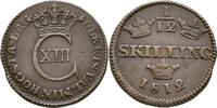 Schweden 1/12 Skilling Karl XIII., 1809-1818 -
