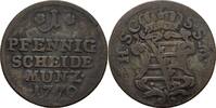 Sachsen Coburg Saalfeld Pfennig Ernst Friedrich, 1764-1800 -