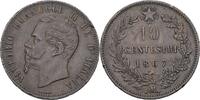 Italien Straßburg 10 Centesimi Viktor Emanuel II. -