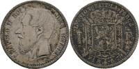 Belgien Belgium Francs Leopold II., 1865-1909 -