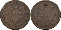 Schweden 1/2 Skilling Karl XIV. Johann, 1818-1844 -