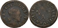 Frankreich Ardennen Charlesville Denier Tournois Charles II. Gonzaga, 1637-1659 -