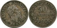 Italien Napoli 50 Centesimi Viktor II. Emanuel, 1861-1878 -