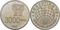 Argentinien 3000 Pesos Fussball WM 1978 in Argentinien -
