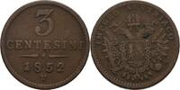 Österreich Lombardei Venetien 3 Centesimi Franz Joseph, 1848-1916 -