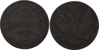 Russland Polen 3 Grosze Nikolaus I., 1825-1855 -