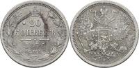 Russland Sankt Petersburg 20 Kopeke Alexander II., 1855-1881 -