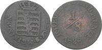 Sachsen Meiningen 1/8 Kreuzer Bernhard Erich Freund, 1803-1866. -