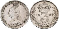 Großbritannien 3 Pence Victoria, 1837-1901 -