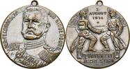 Tragbare versilberte Medaille 1914 Deutsches Reich Hindenburg ss