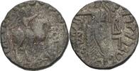 Bactria Indo Scythians Taxila Tetradrachme Azes II (ca. 35 BC - 5 AD) -