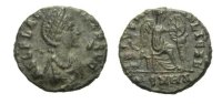 RÖMISCHE KAISERZEIT Follis Aelia Flaccilla, 379 - 386 -