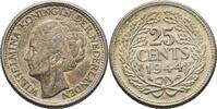 Niederlande 25 Cents Wilhelmina 1890-1948. -