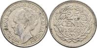 Niederlande 25 Cents Wilhelmina 1890-1948. -