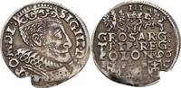 Polen Bromberg Dreigröscher Trojak Sigismund III., 1587-1632 -